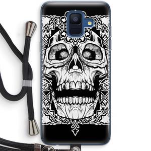CaseCompany Seek & Destroy: Samsung Galaxy A6 (2018) Transparant Hoesje met koord
