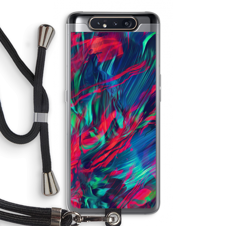 CaseCompany Pilgrims Of The Sea: Samsung Galaxy A80 Transparant Hoesje met koord