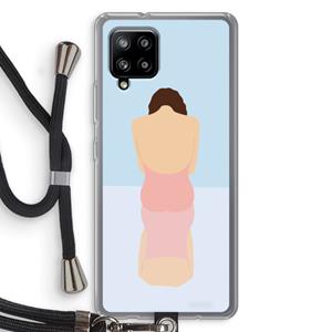 CaseCompany Mirror: Samsung Galaxy A42 5G Transparant Hoesje met koord