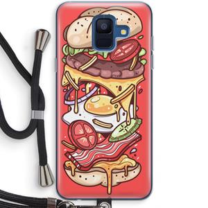 CaseCompany Diet Coke Please: Samsung Galaxy A6 (2018) Transparant Hoesje met koord