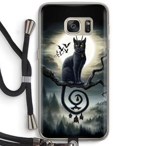 CaseCompany Moonlight Companions: Samsung Galaxy S7 Transparant Hoesje met koord