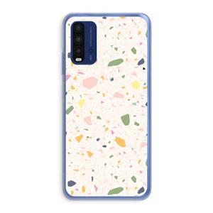 CaseCompany Terrazzo N°21: Xiaomi Redmi 9T Transparant Hoesje