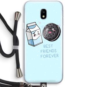 CaseCompany Best Friend Forever: Samsung Galaxy J3 (2017) Transparant Hoesje met koord