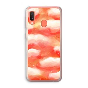 CaseCompany Lichte Wolken: Samsung Galaxy A20e Transparant Hoesje
