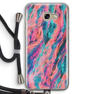 CaseCompany Electric Times: Samsung Galaxy A5 (2017) Transparant Hoesje met koord