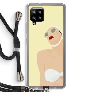 CaseCompany Summer: Samsung Galaxy A42 5G Transparant Hoesje met koord