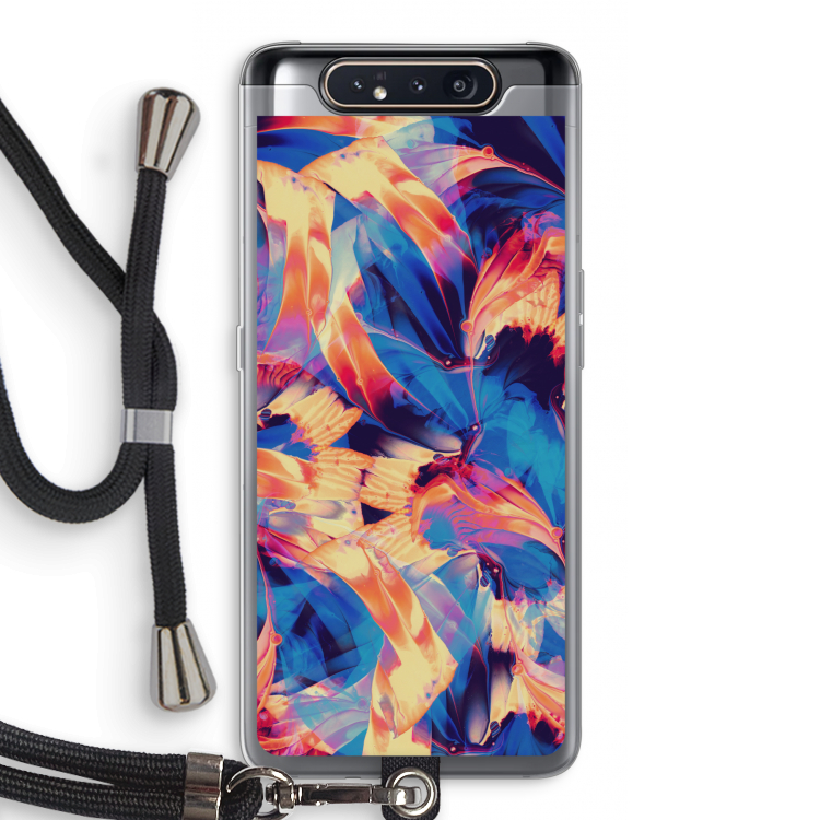 CaseCompany Tuesday Night: Samsung Galaxy A80 Transparant Hoesje met koord