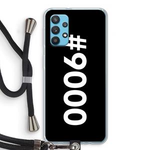 CaseCompany 9000: Samsung Galaxy A32 4G Transparant Hoesje met koord