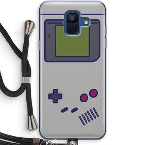 CaseCompany Game On: Samsung Galaxy A6 (2018) Transparant Hoesje met koord