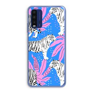CaseCompany Tijger: Xiaomi Redmi 9T Transparant Hoesje
