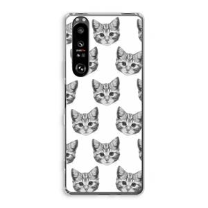 CaseCompany Kitten: Sony Xperia 1 III Transparant Hoesje