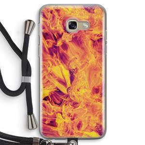 CaseCompany Eternal Fire: Samsung Galaxy A5 (2017) Transparant Hoesje met koord