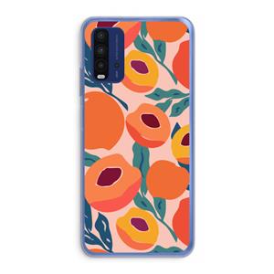 CaseCompany Perzik: Xiaomi Redmi 9T Transparant Hoesje