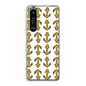 CaseCompany Musketon Anchor: Sony Xperia 1 III Transparant Hoesje