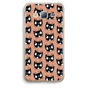 CaseCompany Kat: Samsung Galaxy J3 (2016) Transparant Hoesje