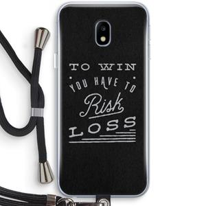 CaseCompany Risk loss: Samsung Galaxy J3 (2017) Transparant Hoesje met koord