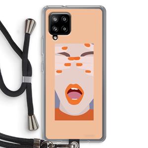 CaseCompany Surprise: Samsung Galaxy A42 5G Transparant Hoesje met koord