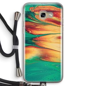 CaseCompany Green Inferno: Samsung Galaxy A5 (2017) Transparant Hoesje met koord