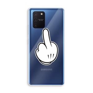 CaseCompany Middle finger white: Samsung Galaxy Note 10 Lite Transparant Hoesje