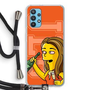 CaseCompany Jamie Lee Simpson: Samsung Galaxy A32 4G Transparant Hoesje met koord