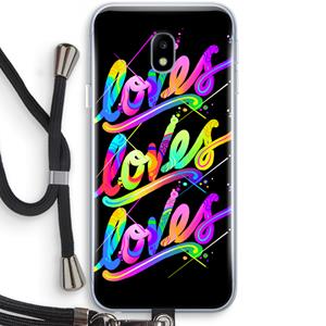 CaseCompany Loves: Samsung Galaxy J3 (2017) Transparant Hoesje met koord