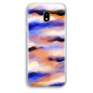 CaseCompany Donkere Wolken: Samsung Galaxy J3 (2017) Transparant Hoesje