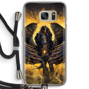CaseCompany Pegasus: Samsung Galaxy S7 Transparant Hoesje met koord