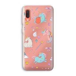 CaseCompany Fantasiewereld: Samsung Galaxy A20e Transparant Hoesje