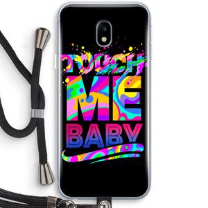 CaseCompany Touch Me: Samsung Galaxy J3 (2017) Transparant Hoesje met koord