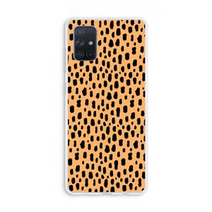 CaseCompany Panter: Galaxy A71 Transparant Hoesje