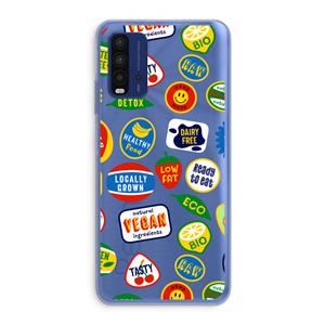 CaseCompany Fruitsticker: Xiaomi Redmi 9T Transparant Hoesje