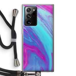 CaseCompany Zweverige regenboog: Samsung Galaxy Note 20 Ultra / Note 20 Ultra 5G Transparant Hoesje met koord