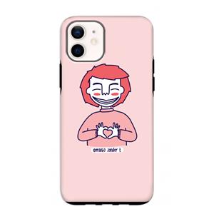 CaseCompany Hartje: iPhone 12 mini Tough Case