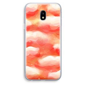 CaseCompany Lichte Wolken: Samsung Galaxy J3 (2017) Transparant Hoesje