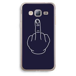 CaseCompany F**k U: Samsung Galaxy J3 (2016) Transparant Hoesje
