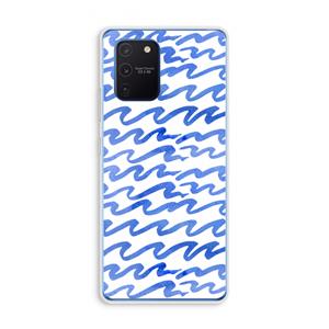 CaseCompany Blauwe golven: Samsung Galaxy Note 10 Lite Transparant Hoesje