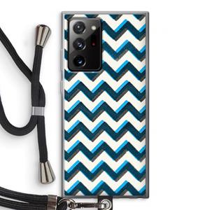 CaseCompany Onderbroken lijn: Samsung Galaxy Note 20 Ultra / Note 20 Ultra 5G Transparant Hoesje met koord
