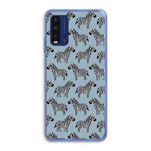 CaseCompany Zebra: Xiaomi Redmi 9T Transparant Hoesje