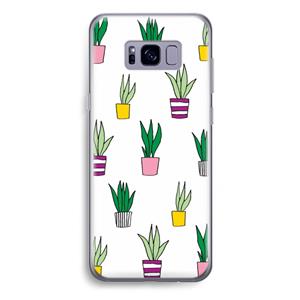 CaseCompany Sanseveria: Samsung Galaxy S8 Plus Transparant Hoesje