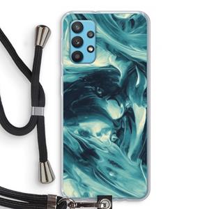 CaseCompany Dreaming About Whales: Samsung Galaxy A32 4G Transparant Hoesje met koord