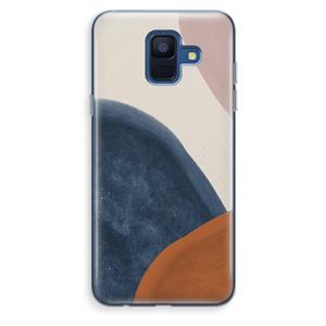 CaseCompany Geo #1: Samsung Galaxy A6 (2018) Transparant Hoesje