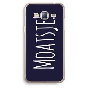 CaseCompany Moatsje!: Samsung Galaxy J3 (2016) Transparant Hoesje