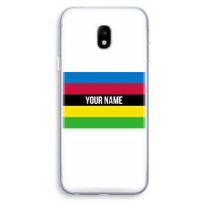 CaseCompany WK Wielrennen: Samsung Galaxy J3 (2017) Transparant Hoesje
