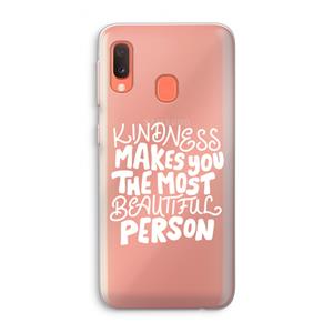 CaseCompany The prettiest: Samsung Galaxy A20e Transparant Hoesje