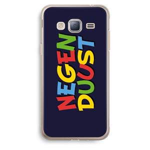 CaseCompany 90's One: Samsung Galaxy J3 (2016) Transparant Hoesje