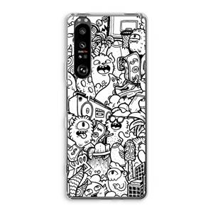 CaseCompany Vexx City #2: Sony Xperia 1 III Transparant Hoesje