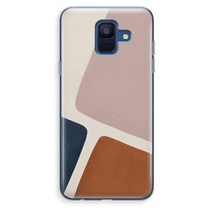 CaseCompany Geo #2: Samsung Galaxy A6 (2018) Transparant Hoesje