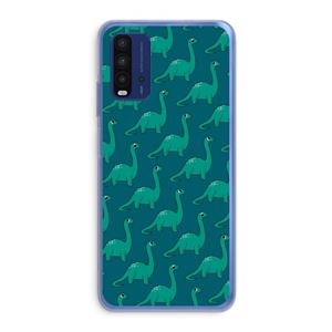 CaseCompany Diplodocus: Xiaomi Redmi 9T Transparant Hoesje