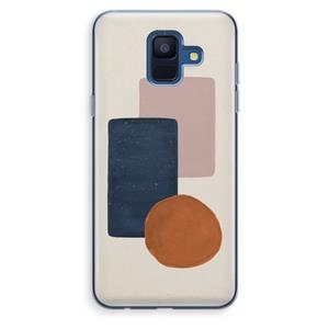 CaseCompany Geo #3: Samsung Galaxy A6 (2018) Transparant Hoesje