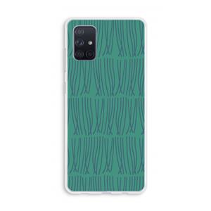 CaseCompany Swirls: Galaxy A71 Transparant Hoesje